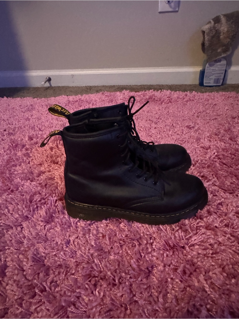 Dr. Martens Black Leather Lace-Up High Ankle Combat Boots